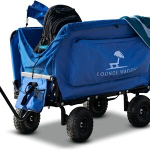 3-in-1 Lounge  – Utility Wagon, Folding Chair, and Integrated Umbrella [FREE SHIPPING]