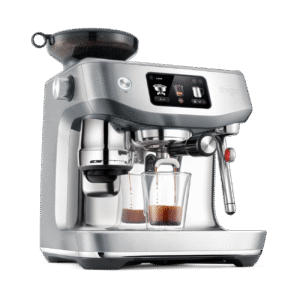 Automatic Coffee Machine With Brushed Stainless Steel Grinder