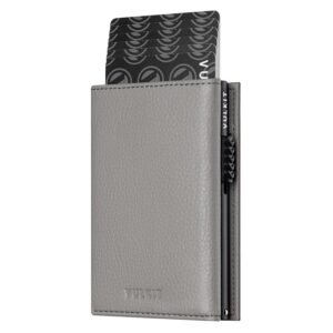 VC302- Side Slider Mechanism, with/without Back Zipper Pocket, Magnetic Strip Closure Tri-fold Wallet - Emporium Shop